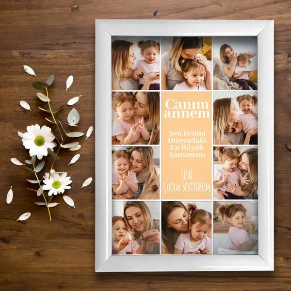 '' Canım Annem '' Tasarımlı Fotoğraf Baskı - 75x100 çerçeve istemiyorum '' Canım Annem '' Tasarımlı Fotoğraf Baskı - 75x100 çerçeve istemiyorum