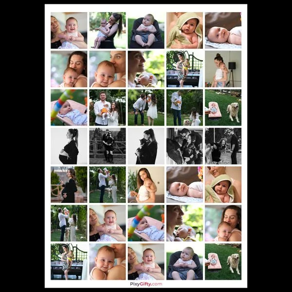 35 Fotoğraflı Kolaj Baskı