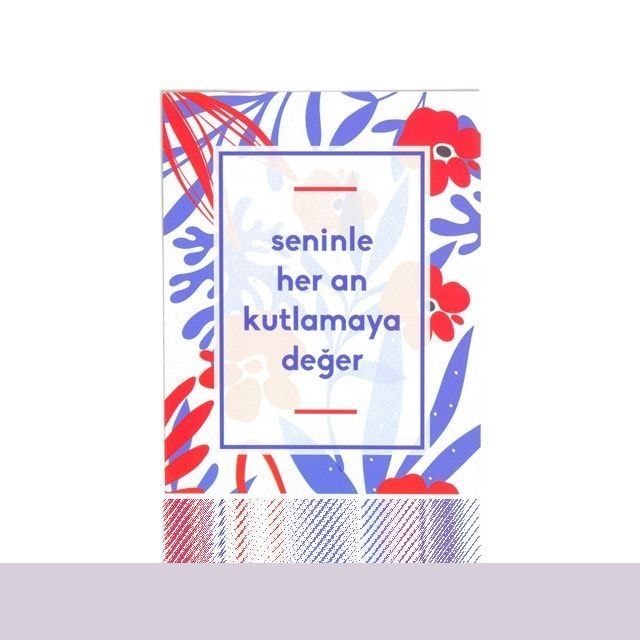 Seninle Her An Kutlamaya Değer Motto Kartı | Tekyerde