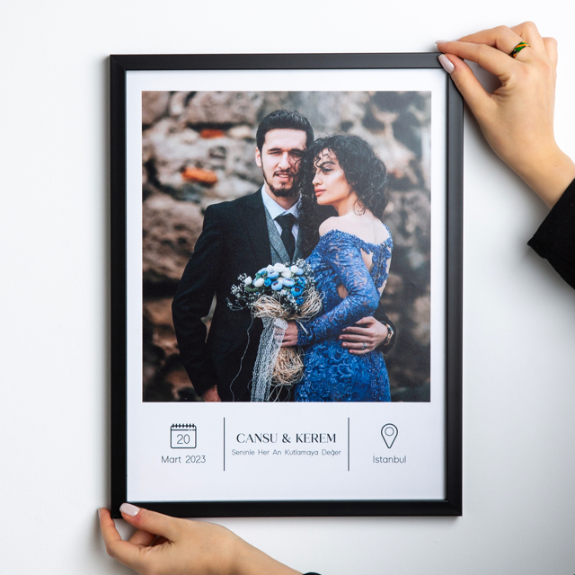 En Güzel Gün 30x40 Yapışan Çerçeve | Tekyerde