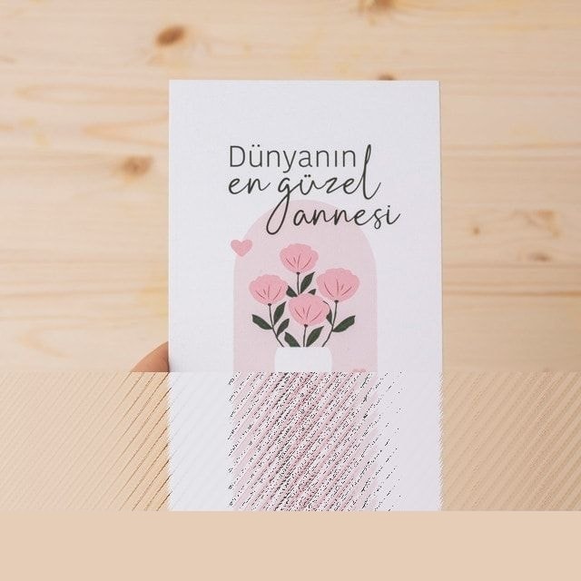 Dünyanın En Güzel Annesi Motto Kartı | Tekyerde Dünyanın En Güzel Annesi Motto Kartı | Tekyerde