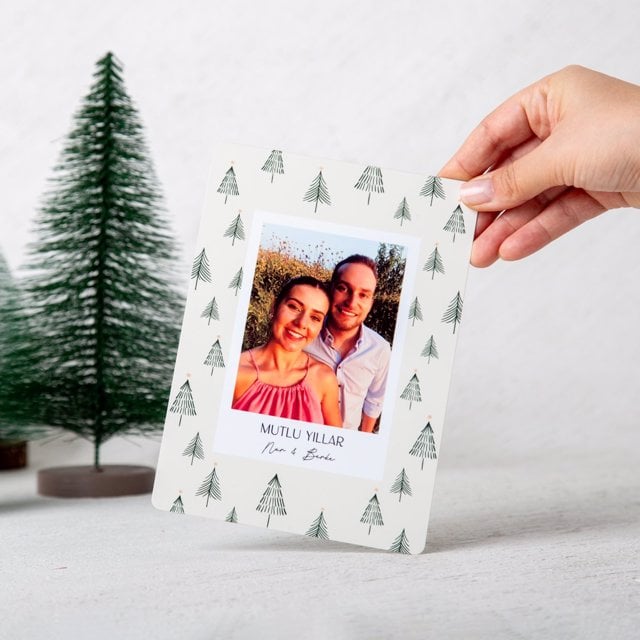 Yeni Yıl Hediyesi 13x18 Metal Fotoğraf Baskı | Tekyerde