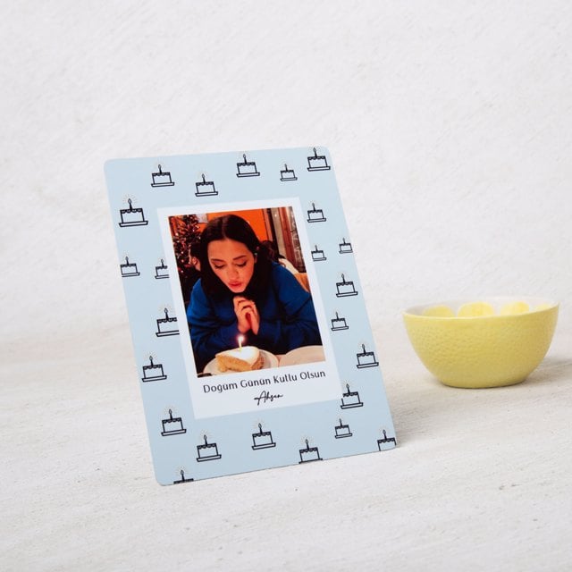 Doğum Günü Hediyesi 13x18 Metal Fotoğraf Baskı | Tekyerde