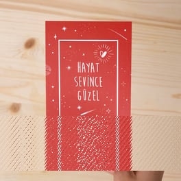 Life is a Collection of Memories Motto Kartı | Tekyerde