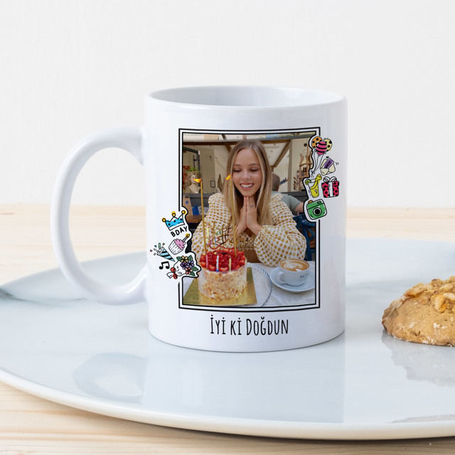 Fotoğraflı Doğum Günü Kupası | Tekyerde
