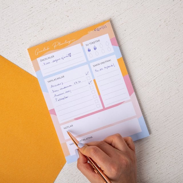 Günlük Planlayıcı Defter | Tekyerde