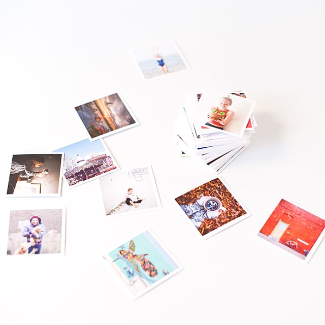 Mini Kare Kart - 118 Adet, Kişiye Özel Foto Baskı | Tekyerde