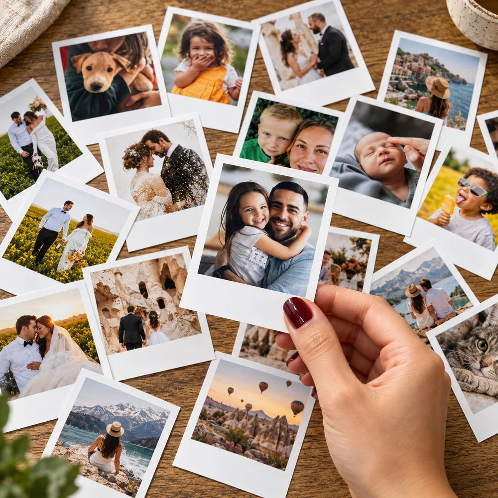 Küçük Pola Fotoğraf Baskı 63 adet Küçük Pola Fotoğraf Baskı 63 adet