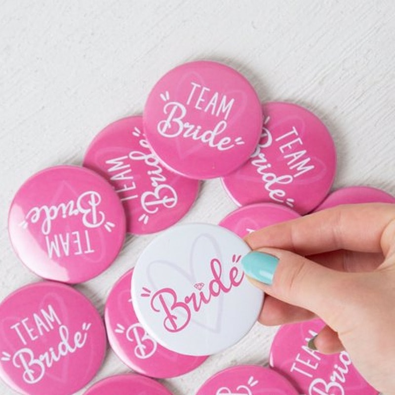 Team Bride Buton Rozet