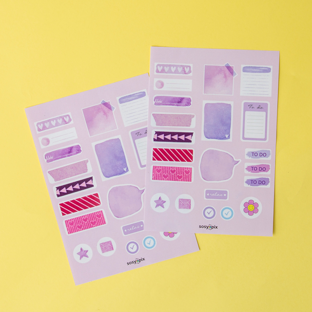 Lila To Do Sticker Seti | Tekyerde