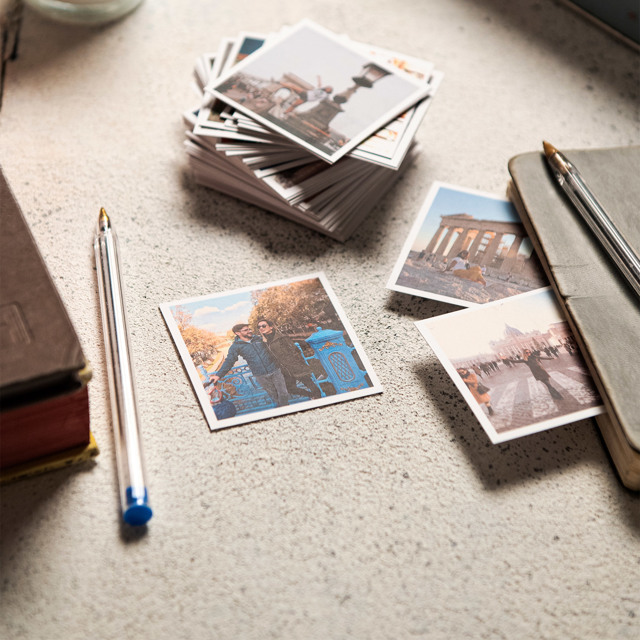 Mini Kare Kart - 38 Adet, Kişiye Özel Foto Baskı | Tekyerde