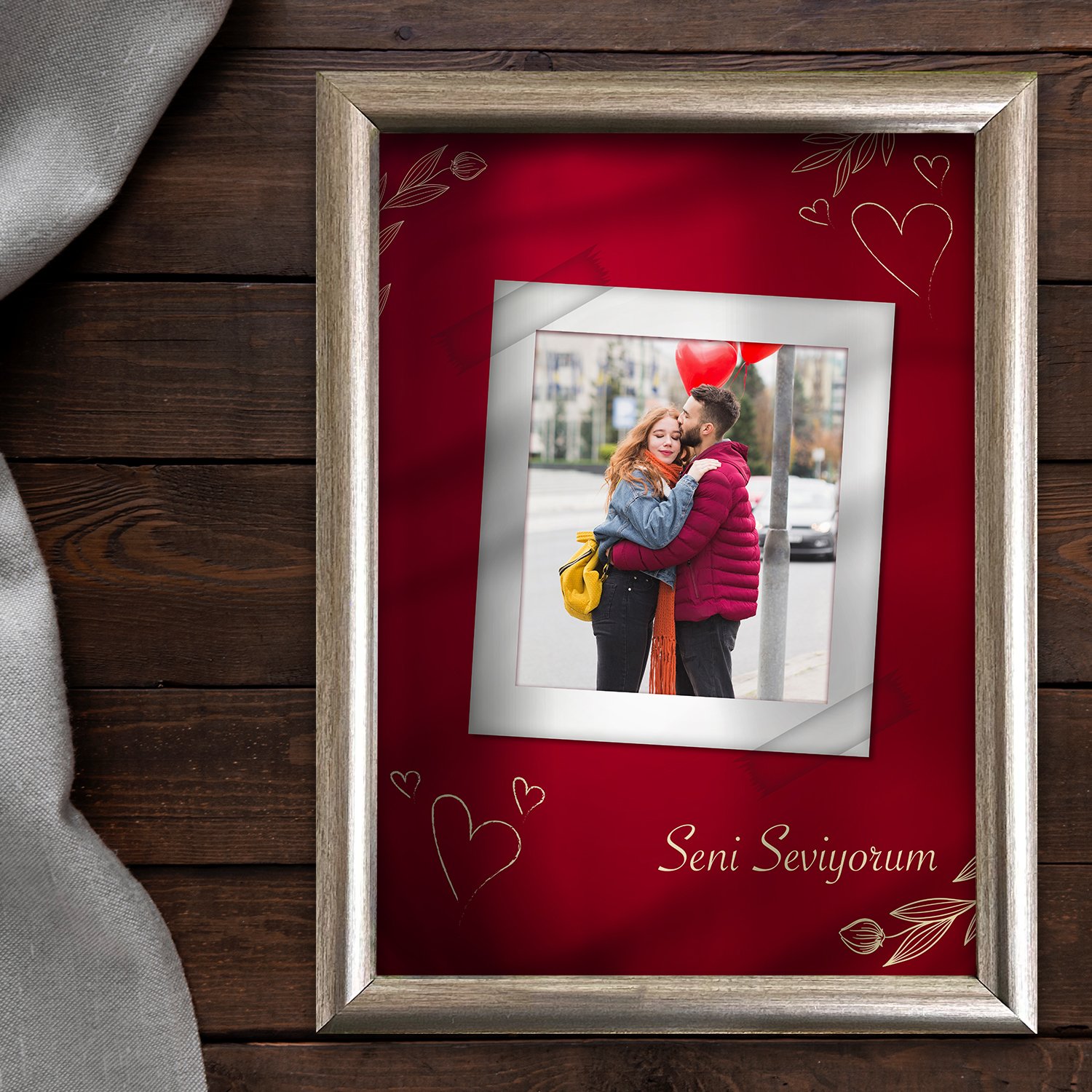 '' Aşkın Rengi '' Tasarımlı Fotoğraf Baskı