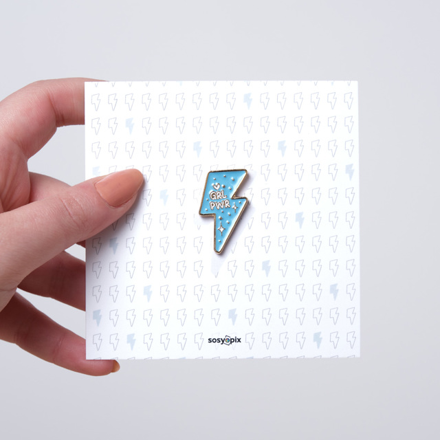 Girl Power Metal Rozet | Tekyerde