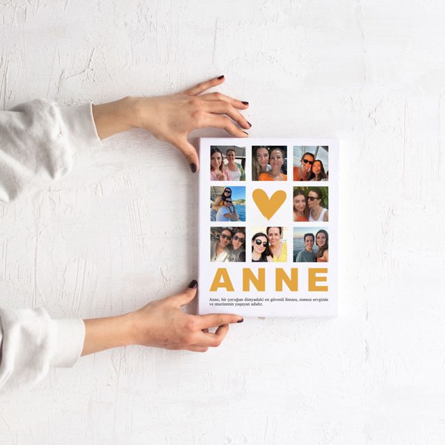 Anneler Günü Hediyesi 20x25 Kanvas Tablo | Tekyerde