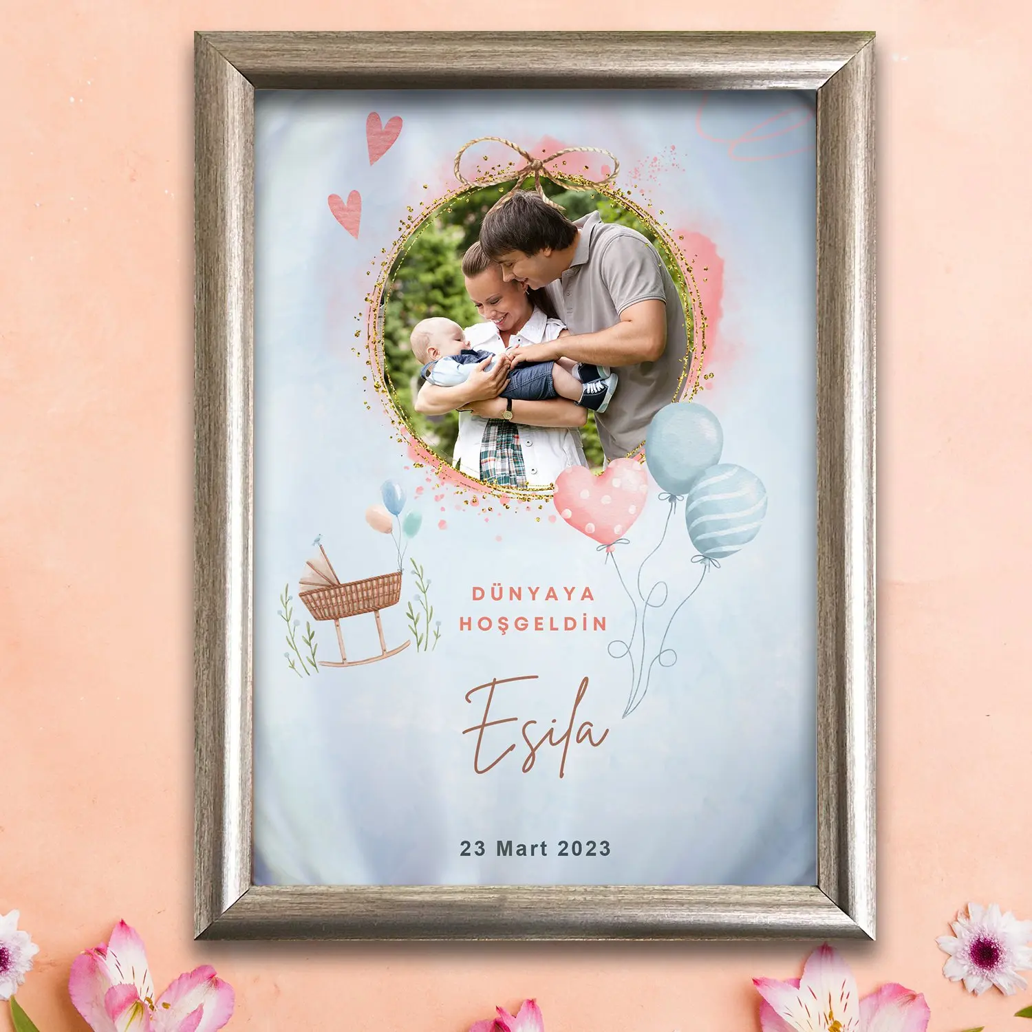 '' İlk Fotoğrafım '' Tasarımlı Fotoğraf Baskı