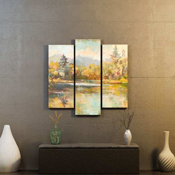 3 Parçalı Kanvas Tablo