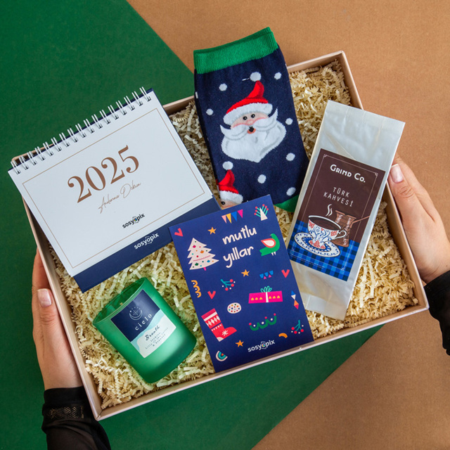 Takvimli Yılbaşı Hediye Kutusu | Tekyerde
