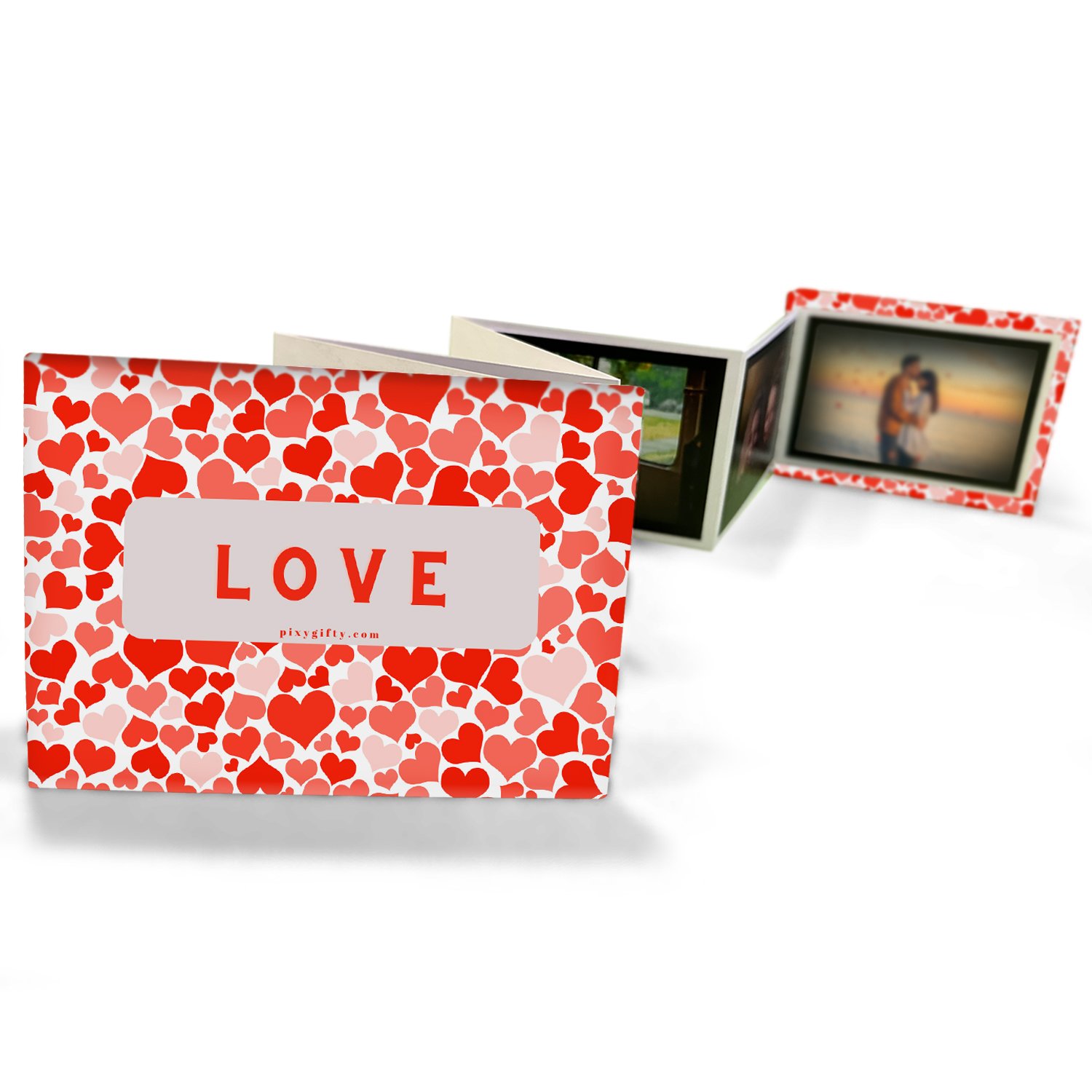 Akordeon Albüm ( 8 Fotoğraflı ) - Love Küçük Kalpli Tasarım