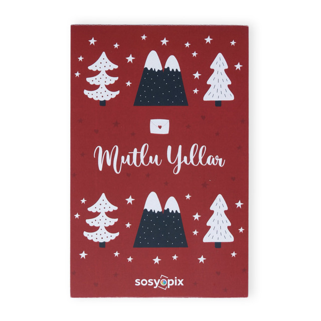 Mutlu Yıllar Motto Kartı, Yılbaşı Hediye |Tekyerde