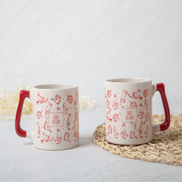 Crazy Cat Lady Seramik Kupa | Tekyerde