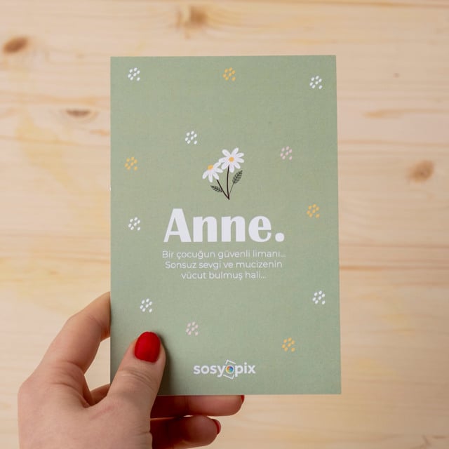 Anne Mesajlı Motto Kart | Tekyerde