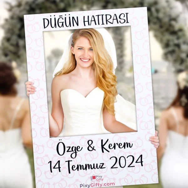 Desenli Düğün Çerçevesi 1