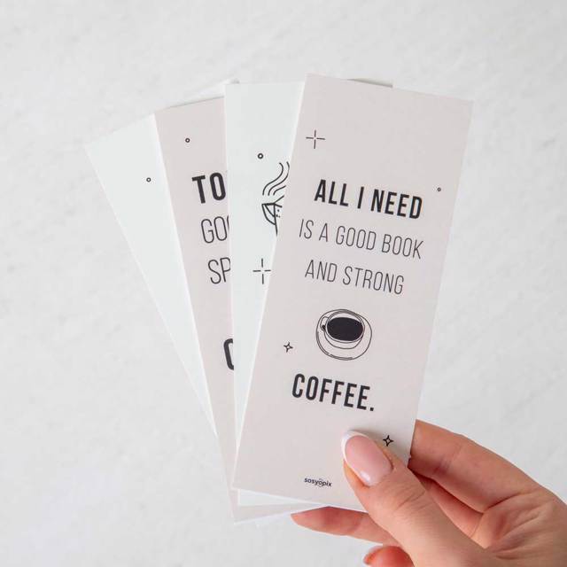 Kahve Zamanı Kitap Ayracı Seti | Tekyerde