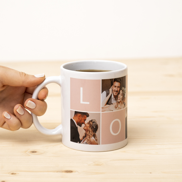 Fotoğraflı Love Kupa Bardak, Aşk Kupası | Tekyerde