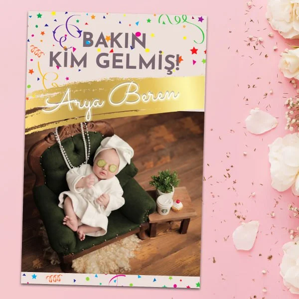 '' Ben Geldim '' Tasarımlı Fotoğraf Baskı