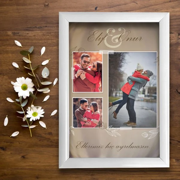 '' Ellerimiz Hiç Ayrılmasın '' Tasarımlı Fotoğraf Baskı