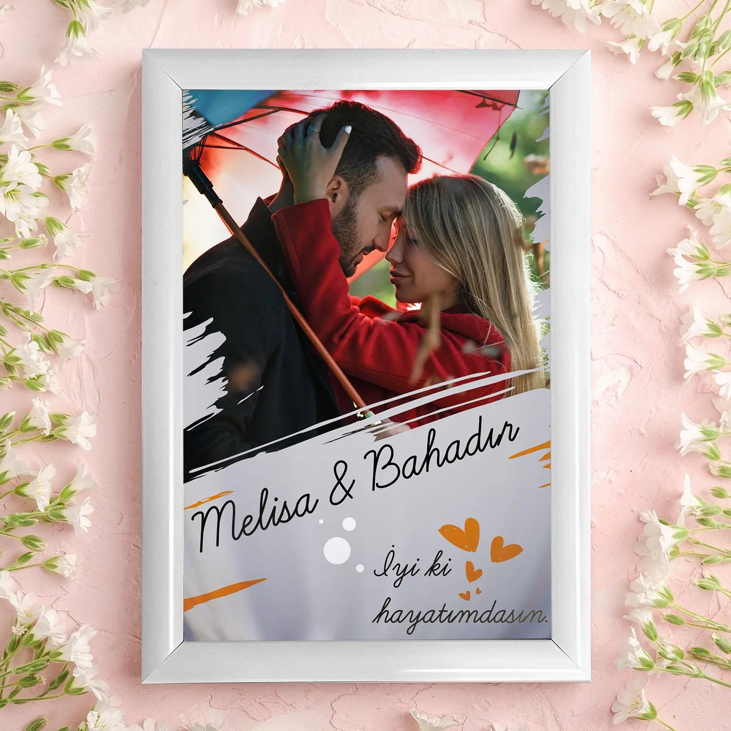 "İyi Ki Hayatımdasın '' Tasarımlı Fotoğraf Baskı