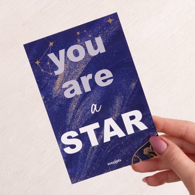 You are a Star Motto Kartı | Tekyerde