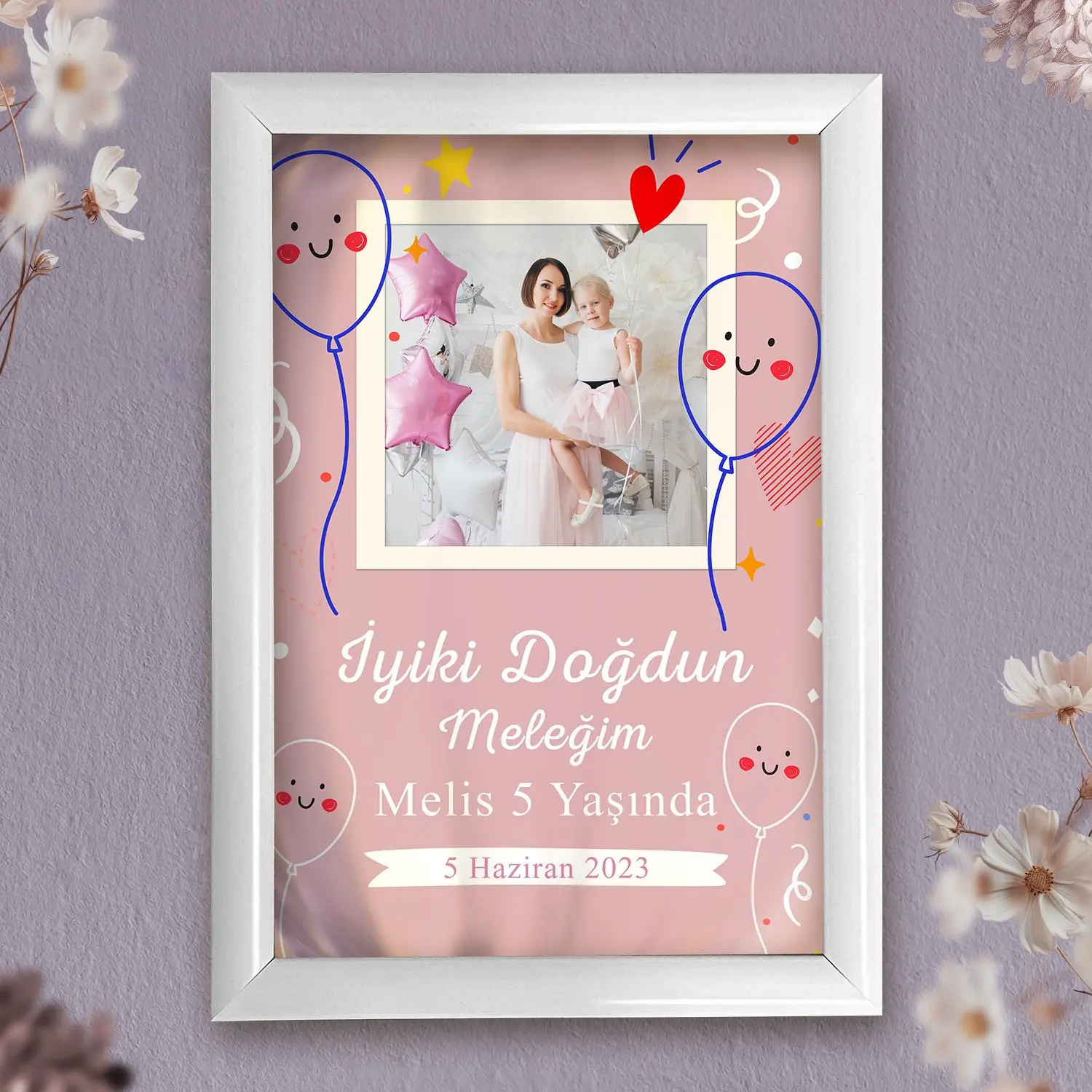 '' Meleğim '' Tasarımlı Fotoğraf Baskı