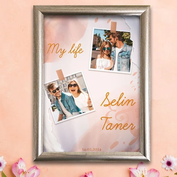 '' My Life '' Tasarımlı Fotoğraf Baskı