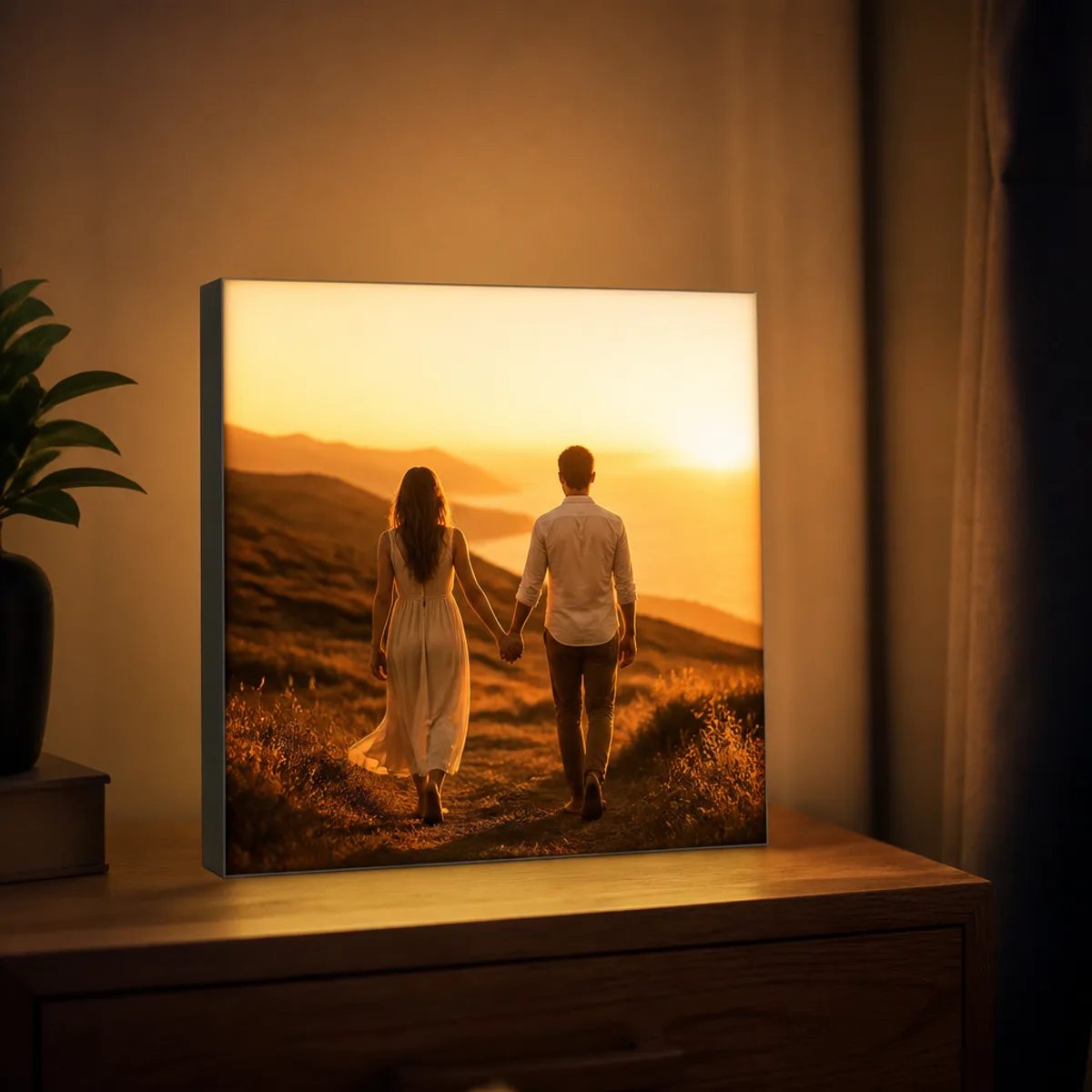 50x70 Işıklı Cam Tablo