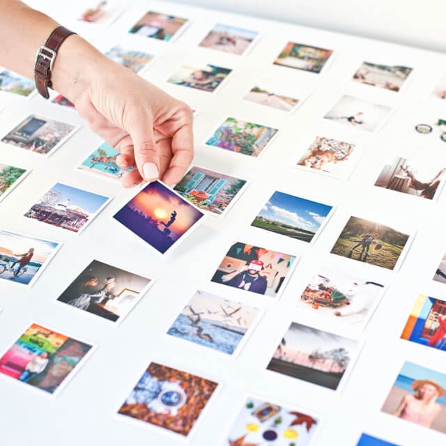 Mini Kare Kart - 78 Adet, Kişiye Özel Foto Baskı | Tekyerde