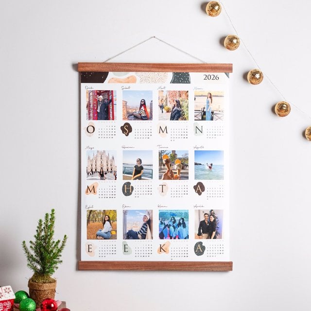 2026 Boho Tasarımlı Poster Takvim | Tekyerde