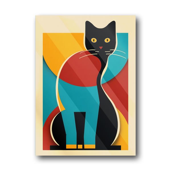 ''Kedi Silüeti'' Tablo