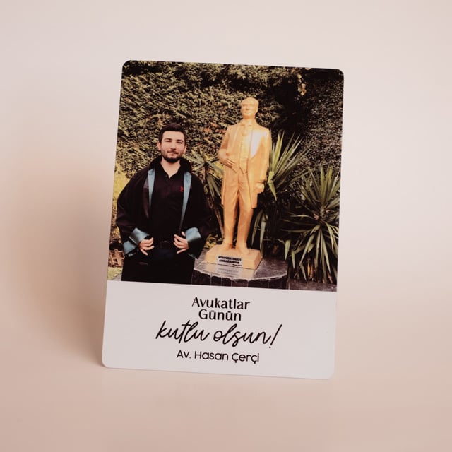 Avukata Hediye 13x18 Metal Fotoğraf Baskı  | Tekyerde