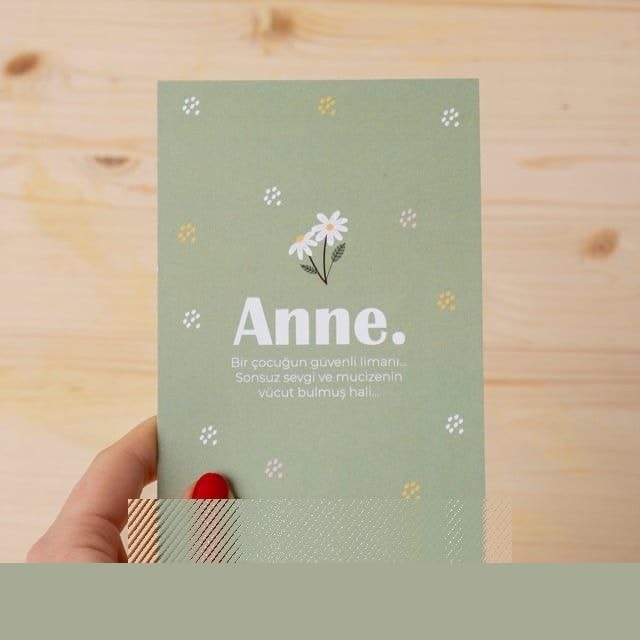 Anne Mesajlı Motto Kart | Tekyerde
