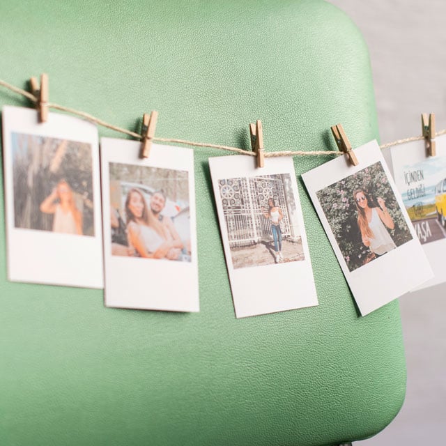 Mini Mandal Set, Ahşap Mandallar ve Dekoratif İp | Tekyerde