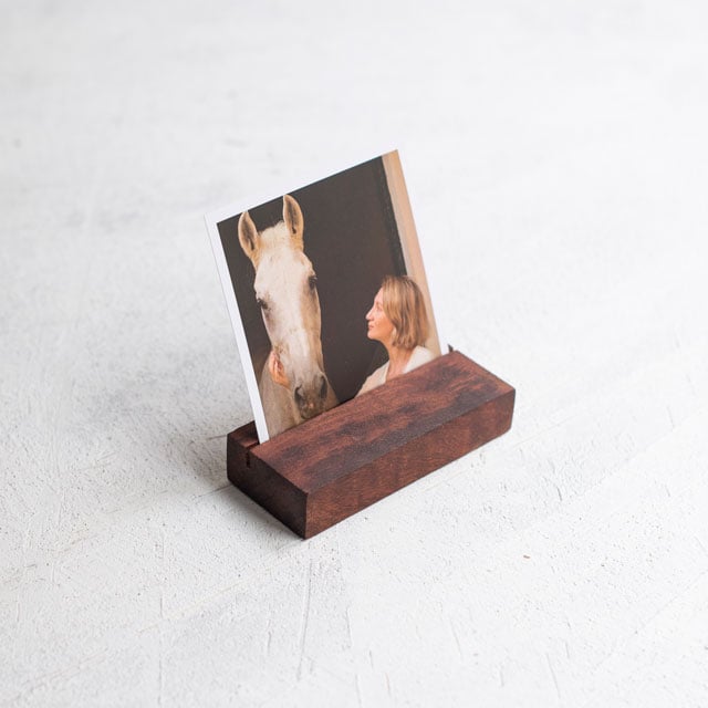 Mini Ahşap Fotoğraf Standı, Ahşap Vitrin | Tekyerde