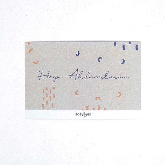 Hep Aklımdasın Motto Kart, Sevdiklerine Hediye  | Tekyerde