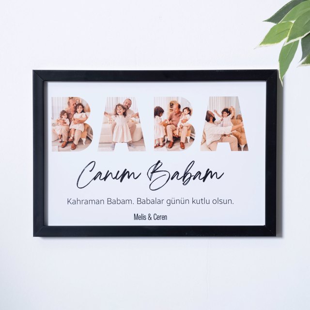 Baba Yazılı 20x30 Yapışan Çerçeve