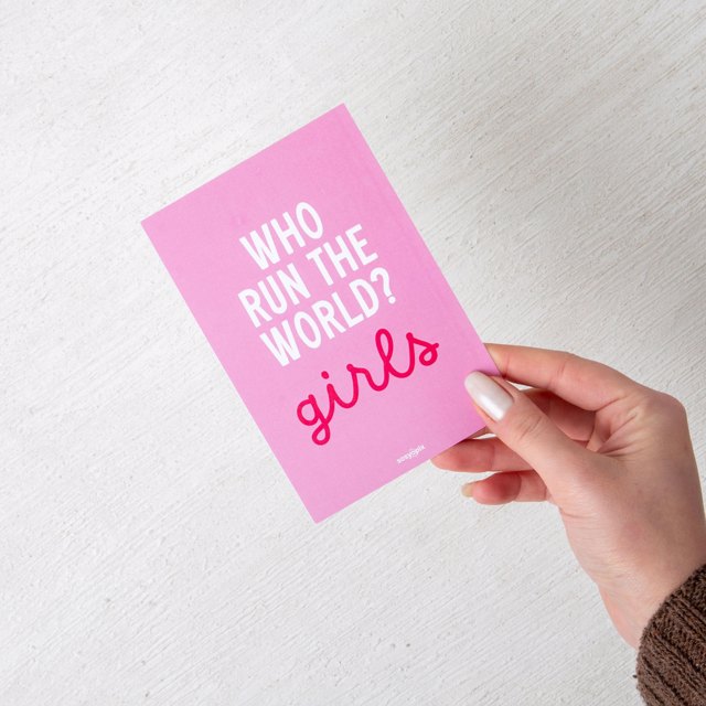 Who Run The World? Girls. Motto Kartı | Tekyerde