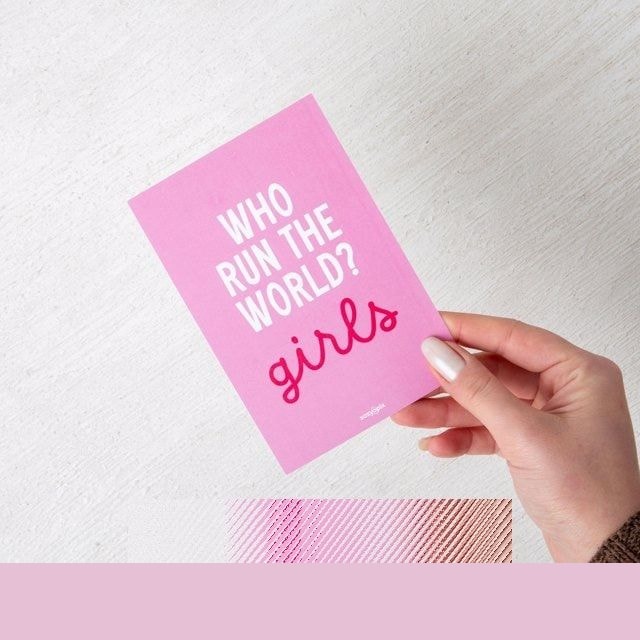 Who Run The World? Girls. Motto Kartı | Tekyerde Who Run The World? Girls. Motto Kartı | Tekyerde